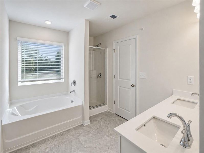 Furnished interior view inside a new home in Walden Park – The Collection, Jonesboro (Image 7).