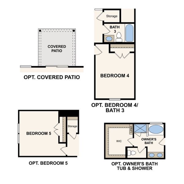 2D floor plan layout for the Atlas by Century Communities in Canebrake at Hickory Hills, Old Hickory, TN (Image 5).