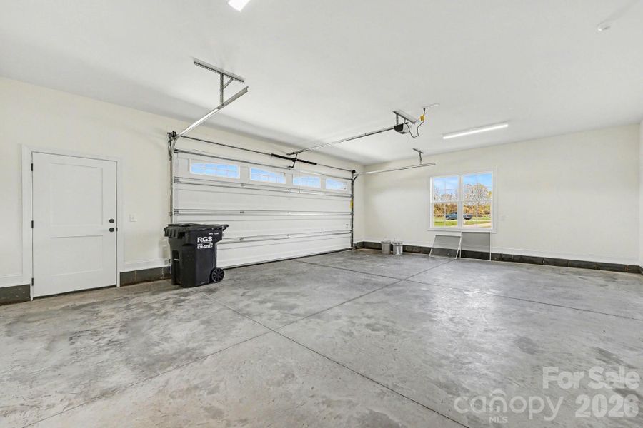 garage with entry door