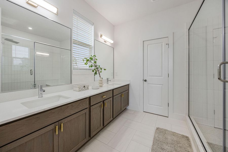 Furnished interior view inside a new home in Commons at West Tidwell, Houston (Image 15).