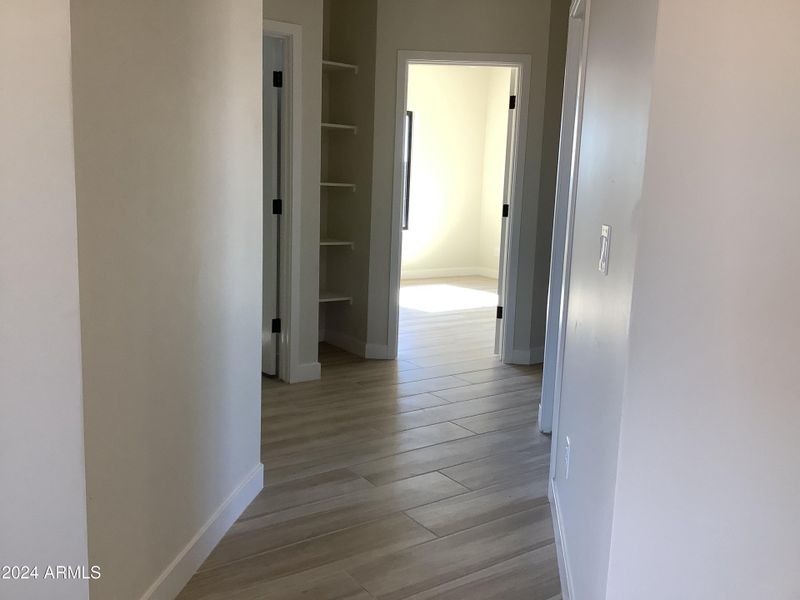 Hallway to 3 Bedrooms