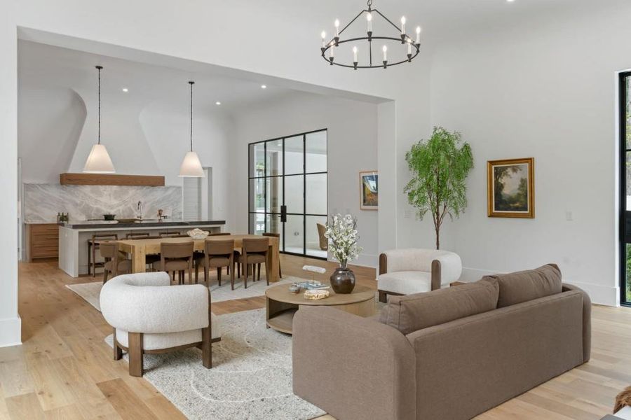 Furnished interior view inside a new home in , Atlanta (Image 6).