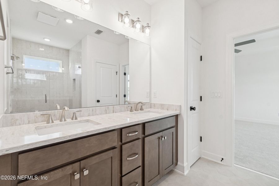 Furnished interior view inside a new home in Crosswinds 40’, Ponte Vedra (Image 12). Furnished interior view inside a new home in Crosswinds 40’, Ponte Vedra (Image 12).