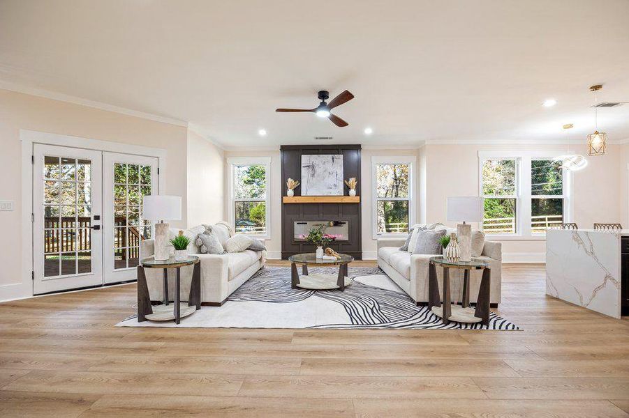 Furnished interior view inside a new home in , Decatur (Image 36).
