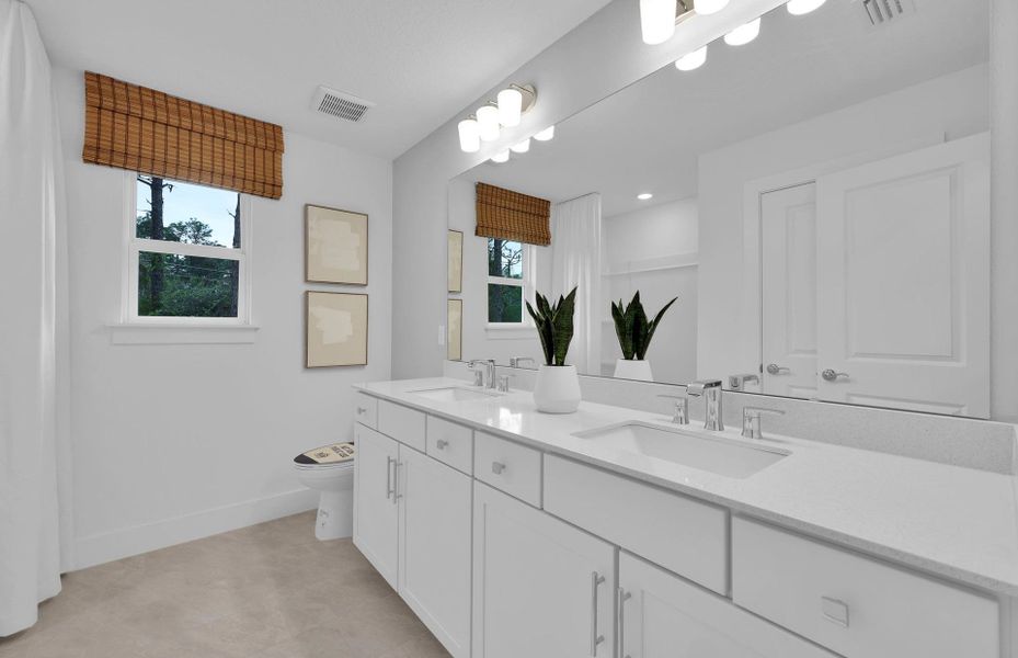 Representative furnished interior of a home built from the Merlot Grand by Pulte Homes in Terrapin Creek, Jacksonville (Image 11).