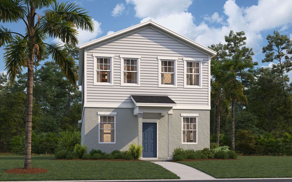 Representative exterior photo of a completed home built from the Newcomb by Stanley Martin Homes in Brack Ranch, St. Cloud, FL (Image 15).