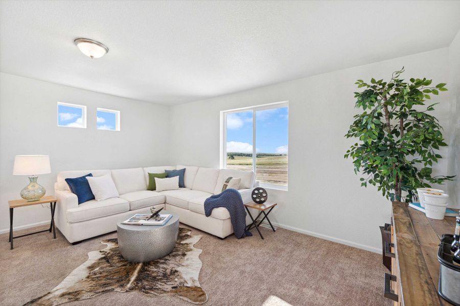 Furnished interior view inside a new home in Banning Lewis Ranch - New Homes Colorado Springs, Colorado Springs (Image 27).