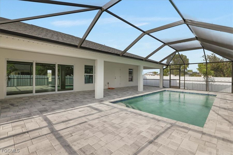 Exterior details and patio area of a home in Cape Coral, Cape Coral (Image 3).
