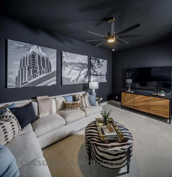 Furnished interior view inside a new home in Sienna, Missouri City (Image 12).
