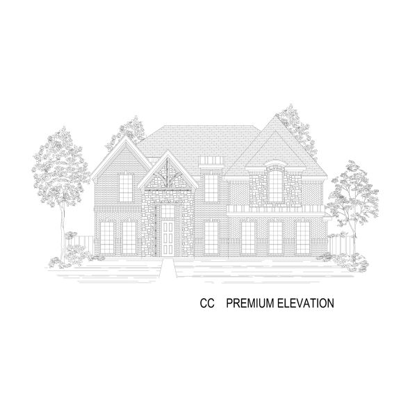 Representative rendering of the exterior for the Coventry 2FS by First Texas Homes (Image 8).
