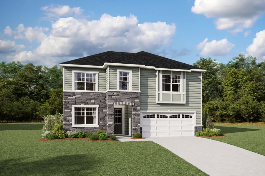 Representative exterior photo of a completed home built from the Teton by Mattamy Homes in Magnolia Park, Garner, NC (Image 16).