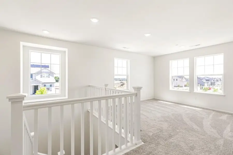 Spacious, unfurnished interior of a new home in The Nest Reserve at Canyon Creek, Erie (Image 15). Spacious, unfurnished interior of a new home in The Nest Reserve at Canyon Creek, Erie (Image 15).