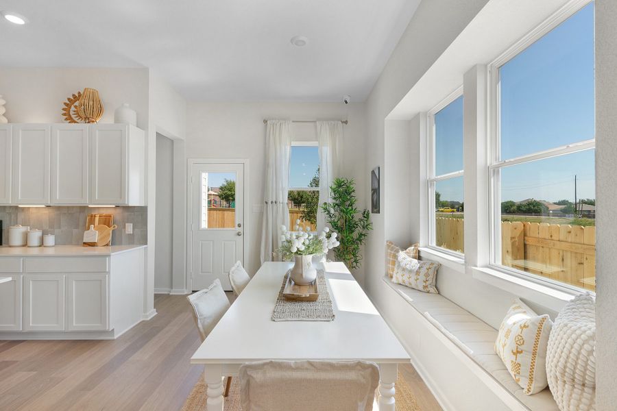 Representative furnished interior of a home built from the Windsor – 45′ Lot by Chesmar Homes in Bridgeland, Cypress (Image 7).