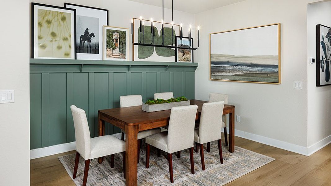 Representative furnished interior of a home built from the Onyx by Taylor Morrison in Saddleback, Peoria (Image 9).