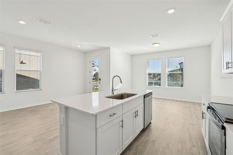 Furnished interior view inside a new home in The Meadow at Crossprairie Bungalows, St. Cloud (Image 5).