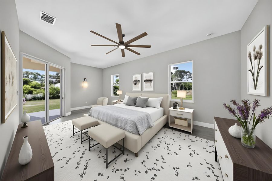 Furnished interior view inside a new home in , The Acreage (Image 10). Furnished interior view inside a new home in , The Acreage (Image 10).