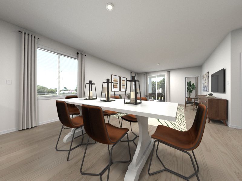 Furnished interior view inside a new home in Hillside Groves, Howey-in-the-Hills (Image 4).