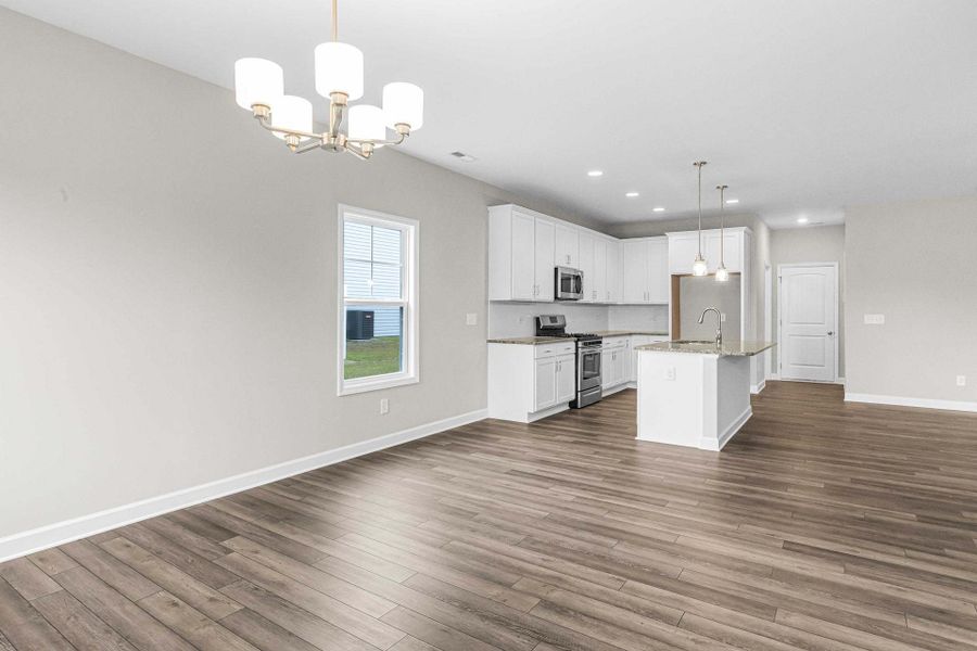 Representative unfurnished interior of a home built from the Dogwood by Caviness & Cates Communities in Maggie Way, Wendell (Image 116).