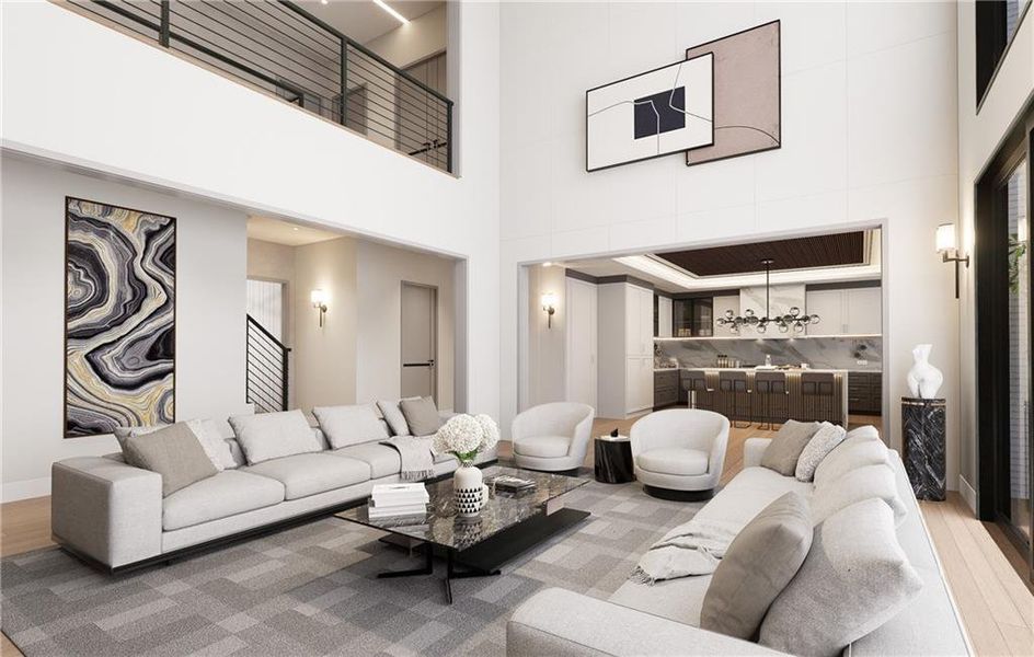 Furnished interior view inside a new home in , Fairburn (Image 21).