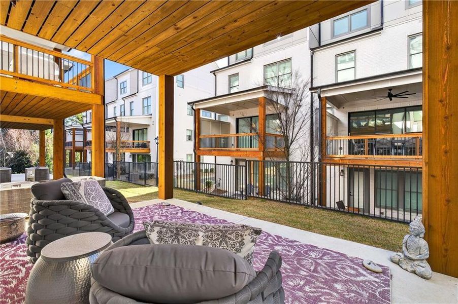 Exterior details and patio area of a home in , Atlanta (Image 4).