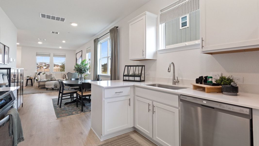 Furnished interior view inside a new home in Avery Centre, Round Rock (Image 17).