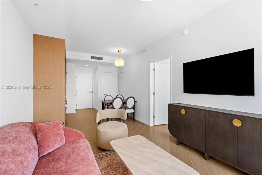 Furnished interior view inside a new home in , Miami (Image 7).
