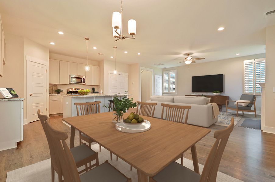 Furnished interior view inside a new home in Harmony Township, Georgetown (Image 7).