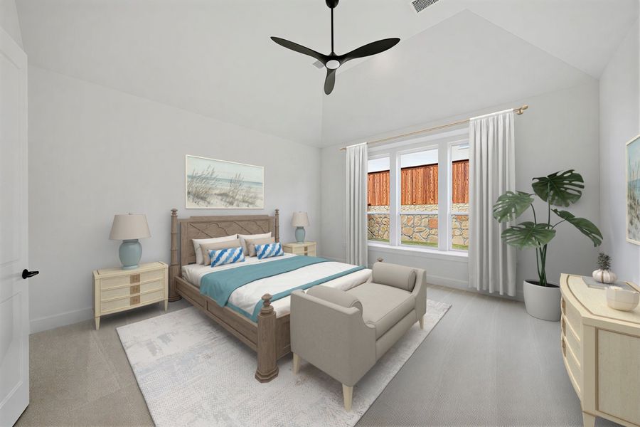 Furnished interior view inside a new home in Custer Ridge Estates, Allen (Image 19).