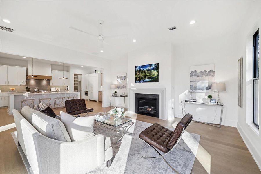 Furnished interior view inside a new home in , Houston (Image 29).
