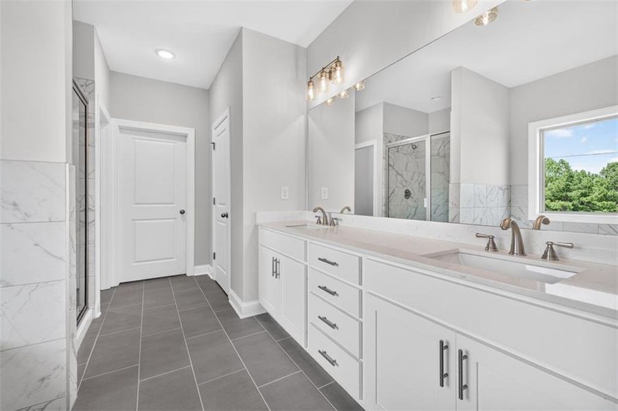 Furnished interior view inside a new home in , Buford (Image 36).