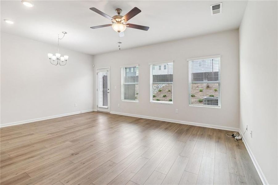 Spacious, unfurnished interior of a new home in Cambridge at Towne Center, Hoschton (Image 24).