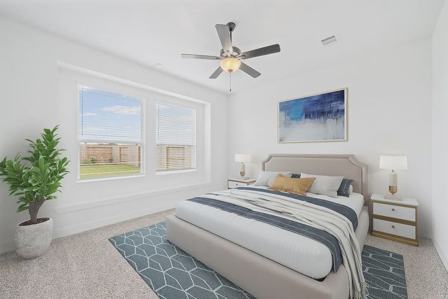 Furnished interior view inside a new home in Wildrye 45', Waller (Image 13). Furnished interior view inside a new home in Wildrye 45', Waller (Image 13).