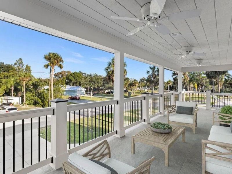 Exterior details and patio area of a home in , New Port Richey (Image 1). Exterior details and patio area of a home in , New Port Richey (Image 1).