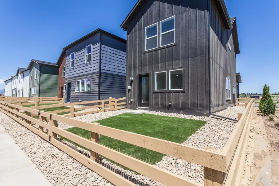 Exterior details and patio area of a home in Bloom, Fort Collins (Image 3). Exterior details and patio area of a home in Bloom, Fort Collins (Image 3).
