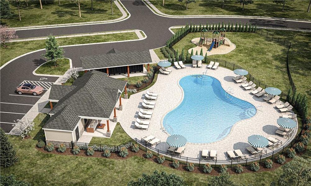 Community amenities in Evergreen Crossing, Locust Grove (Image 37).