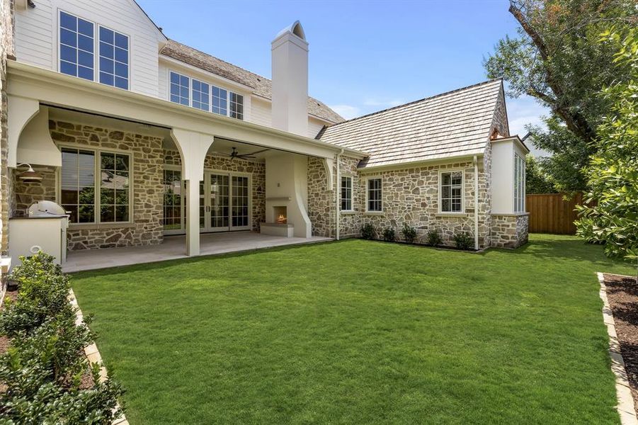 Exterior details and patio area of a home in , Dallas (Image 27). Exterior details and patio area of a home in , Dallas (Image 27).