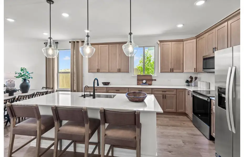 Representative furnished interior of a home built from the Emory by Pulte Homes in Nopal Valley, San Antonio (Image 28). Representative furnished interior of a home built from the Emory by Pulte Homes in Nopal Valley, San Antonio (Image 28).