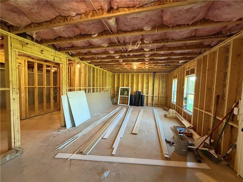 In-progress construction of a new home in Mallard’s Landing, Jefferson, GA (Image 44).