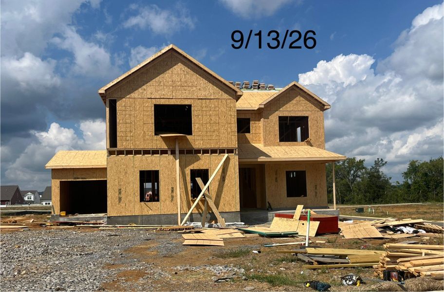 In-progress construction of a new home in Brewer Point, Murfreesboro, TN (Image 24).