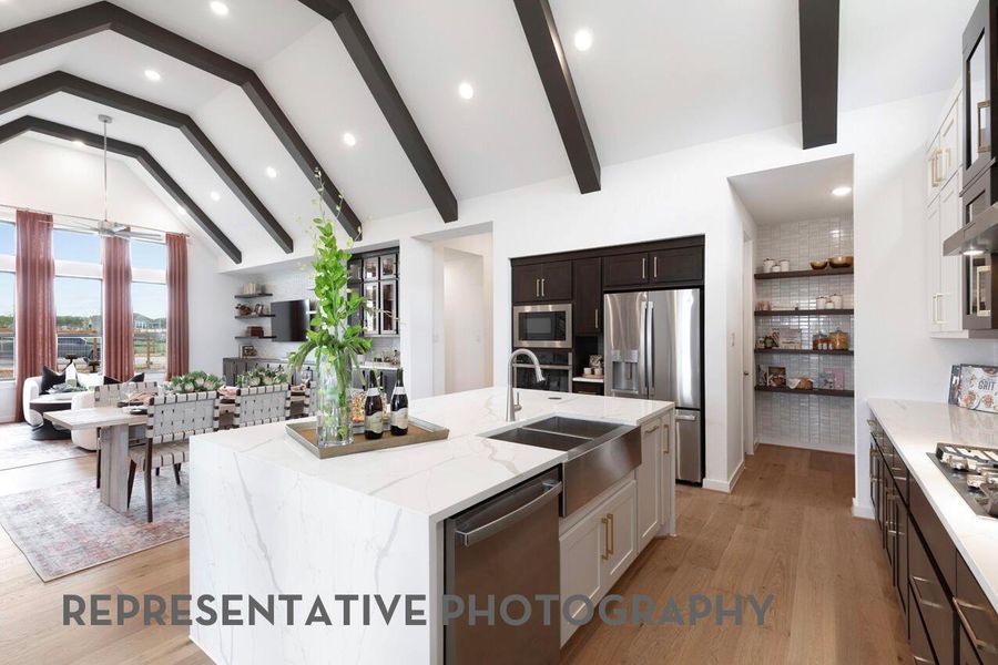 Furnished interior view inside a new home in Easton Park, Austin (Image 8).