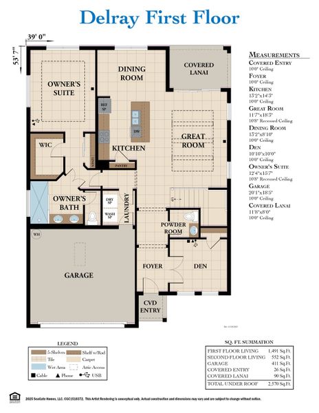 Delray Floor Plan