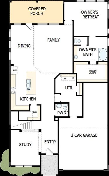 2D floor plan layout of this home in The Grand Prairie 50’, Hockley, TX (Image 2). 2D floor plan layout of this home in The Grand Prairie 50’, Hockley, TX (Image 2).