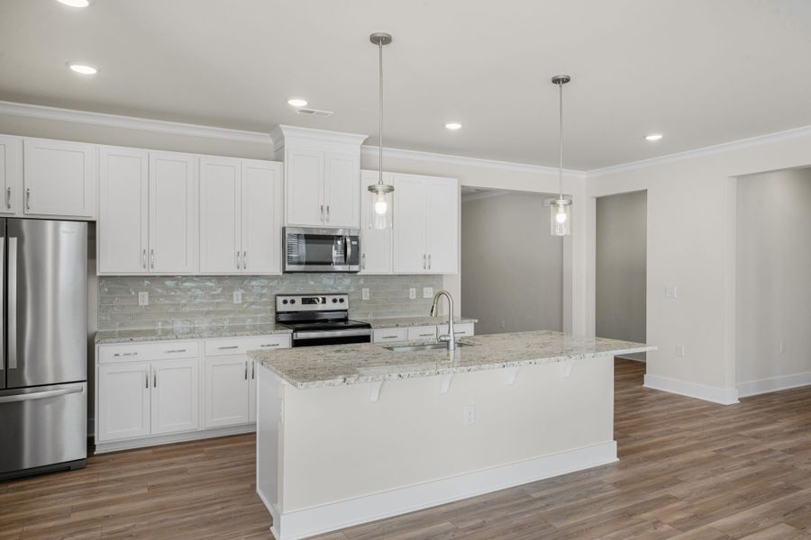 Representative furnished interior of a home built from the Allegheny by Mattamy Homes in McAlister Creek, Clayton (Image 4).