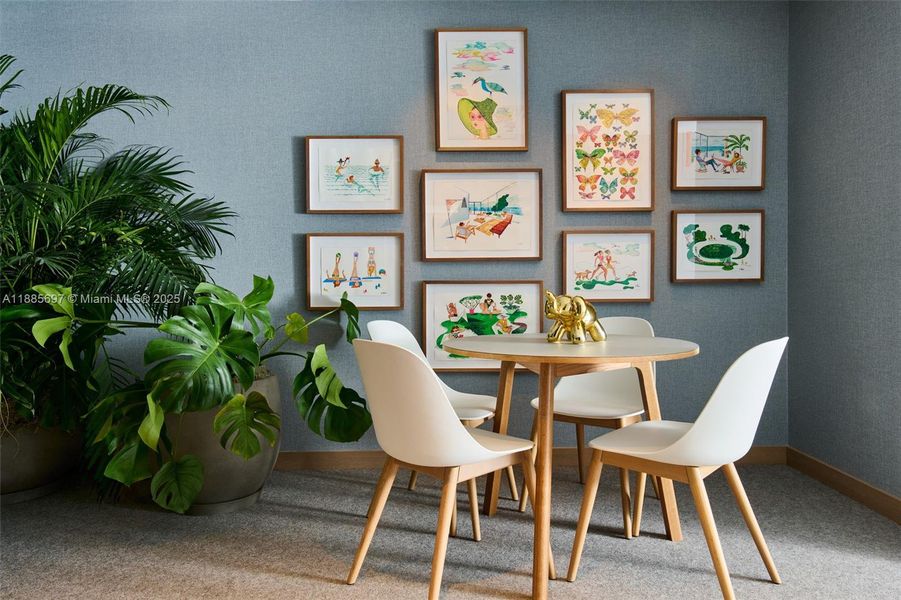 Furnished interior view inside a new home in Five Park, Miami Beach (Image 14). Furnished interior view inside a new home in Five Park, Miami Beach (Image 14).