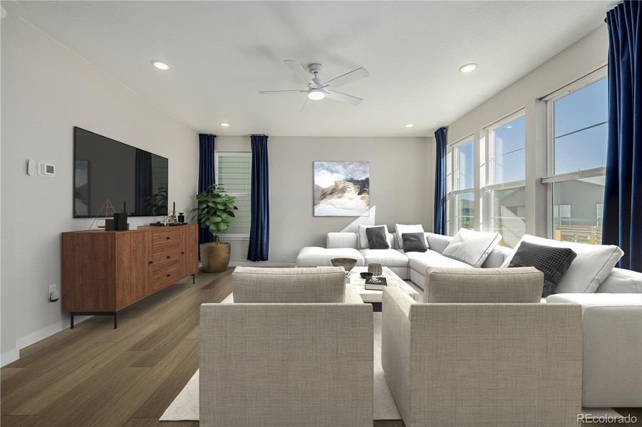 Furnished interior view inside a new home in , Aurora (Image 9).