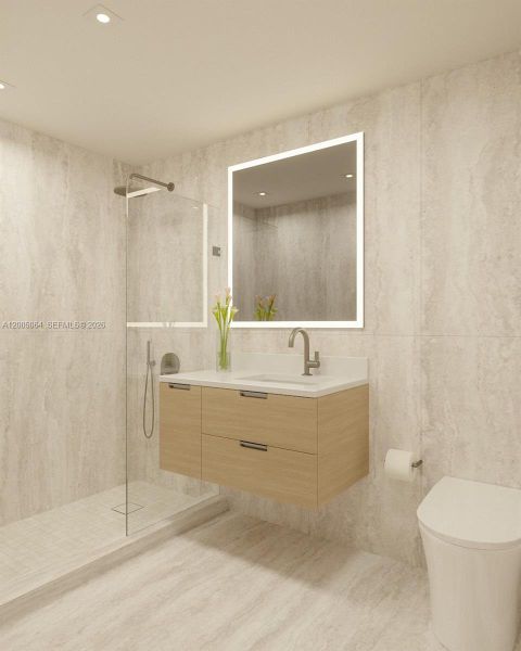 Furnished interior view inside a new home in , Miami Beach (Image 20).