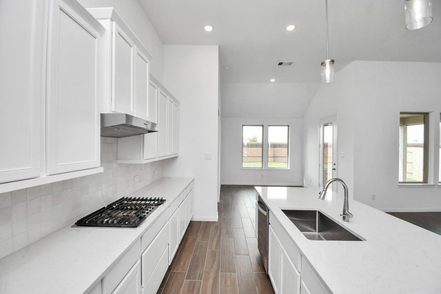 Furnished interior view inside a new home in 50' Traditional Homes at Elyson, Katy (Image 7). Furnished interior view inside a new home in 50' Traditional Homes at Elyson, Katy (Image 7).