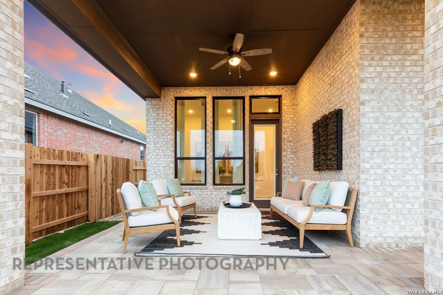 Exterior details and patio area of a home in The Ranches at Creekside, Boerne (Image 2). Exterior details and patio area of a home in The Ranches at Creekside, Boerne (Image 2).
