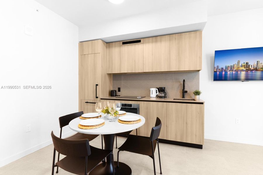 Furnished interior view inside a new home in , Miami (Image 15).