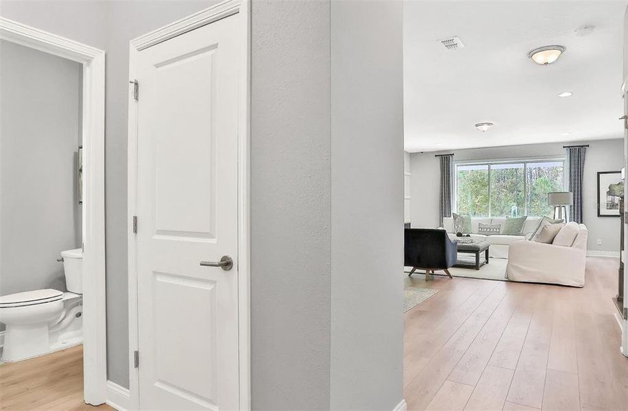 Furnished interior view inside a new home in Wilford Preserve, Orange Park (Image 14). Furnished interior view inside a new home in Wilford Preserve, Orange Park (Image 14).